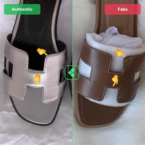 fake hermes oran vs real - How To Spot Real Vs Fake Hermes Oran Sandals – LegitGrails.